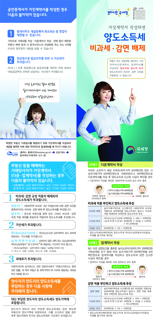 거짓계약서 양도소득세 비과세·감면.jpg